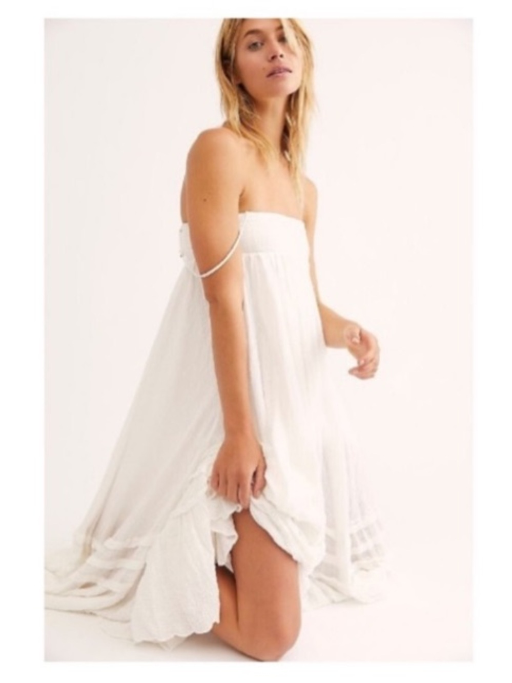 NWT! š Free People Santorini Gauze Maxi Dress. - Picture 4 of 10